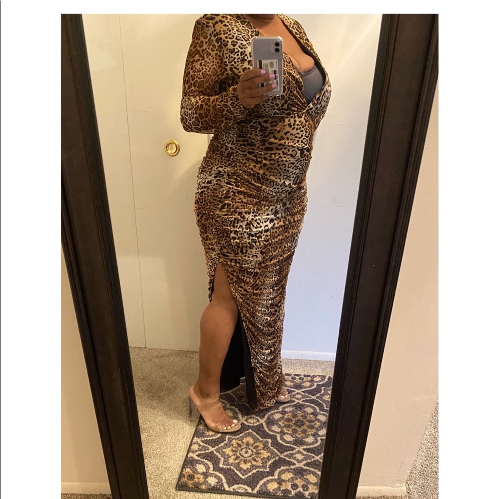 Leopard print dress